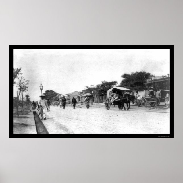 Peking, China Street Scene 1911 Poster (Framsidan)