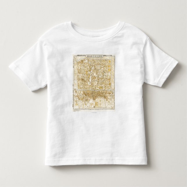 Peking ChinaPanoramic MapPeking, china Tee (Framsida)