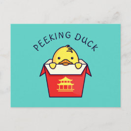 Peking Duck Puns Vykort