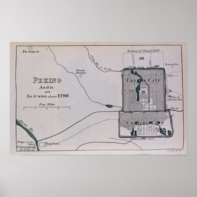 Peking från "Bok of Ser Marco Polo" Poster (Framsidan)
