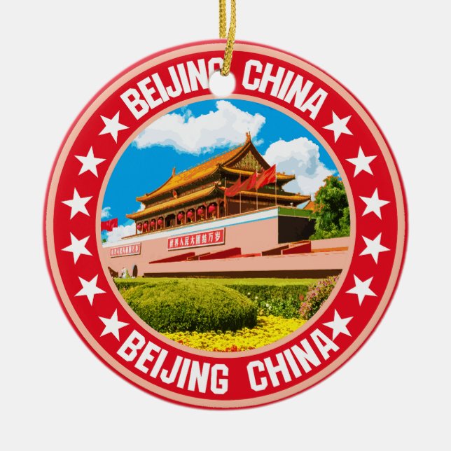 Peking Julgransprydnad Keramik (Framsidan)