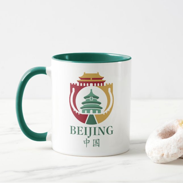 Peking Kina Asien Mugg (Med munk)