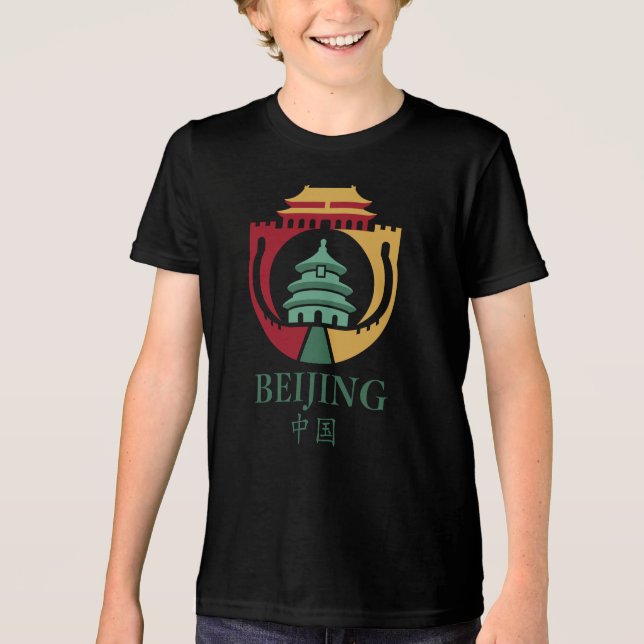 Peking Kina Asien T Shirt (Framsida)