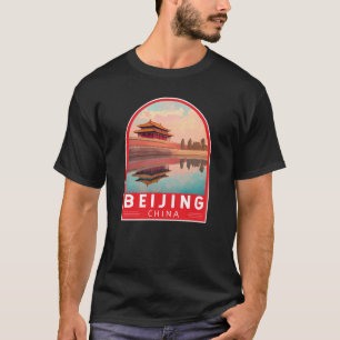 Peking Kina Resa Konst Emblem T Shirt