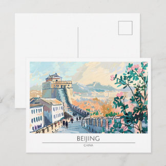 Peking Kina Vintage Konst Resa Vykort