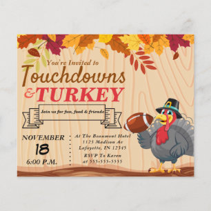 Peking och inbjudan till Thanksgiving i Turkiet Flygblad