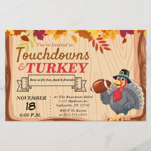 Peking och inbjudan till Thanksgiving i Turkiet Flygblad