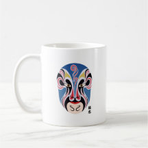Peking opera makeup kaffe mugg