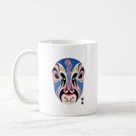 Peking opera makeup kaffe mugg