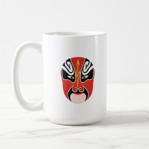 Peking opera makeup Zhang He Kaffemugg
