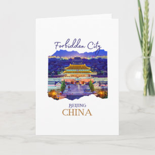Peking Stad Förbjudna Kina Souvenir Män Pojkar Kvi Kort
