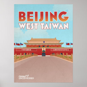 Peking Väster Taiwan Poster 18 x 24 tum