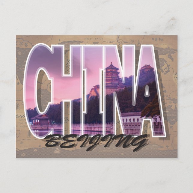 Peking, vykort för China (Framsida)