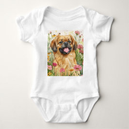 Pekingese Baby Bodysuit T Shirt