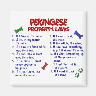 PEKINGESE-egendomlagar 2 Magnet