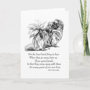 Pekingese Greeting Card Kort