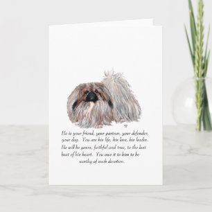 Pekingese Greeting Card Kort