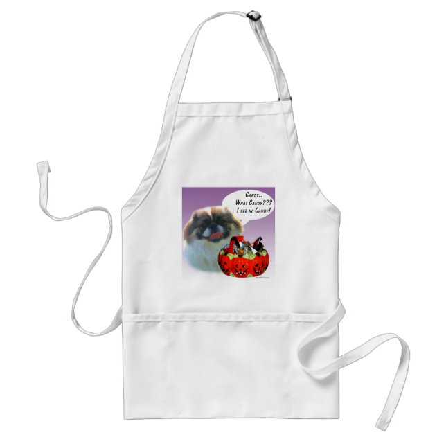 Pekingese Halloween Candy Förkläde (Framsidan)