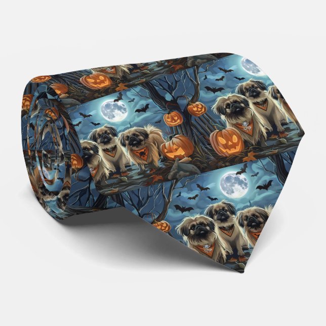 Pekingese Halloween Kuslig Slips (Rullad)
