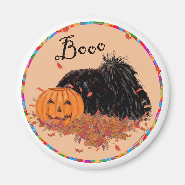 Pekingese Halloween Magnet (Framsidan)