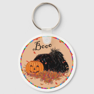 Pekingese Halloween Nyckelring