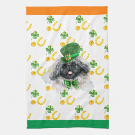 Pekingese Helgdag Home Decor St patricks day Kökshandduk
