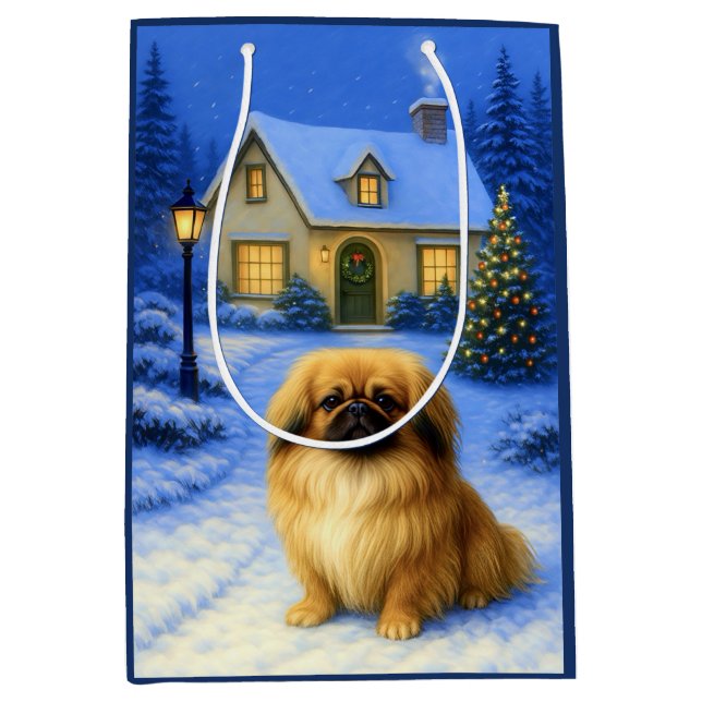 Pekingese Holiday Card (Framsidan)