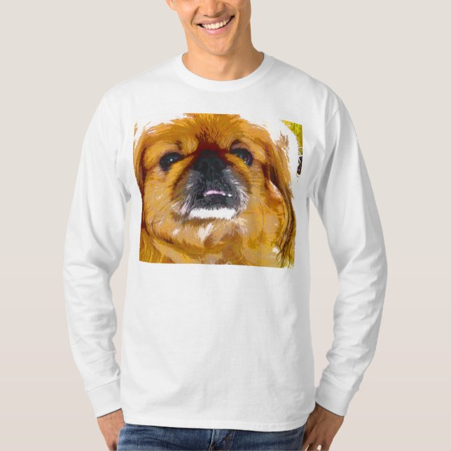 Pekingese hund älskare utslagsplats t-shirt (Framsida)