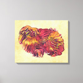 Pekingese hund canvastryck