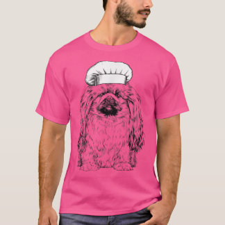 Pekingese Hund Cook Chef Funny Cooking T Shirt