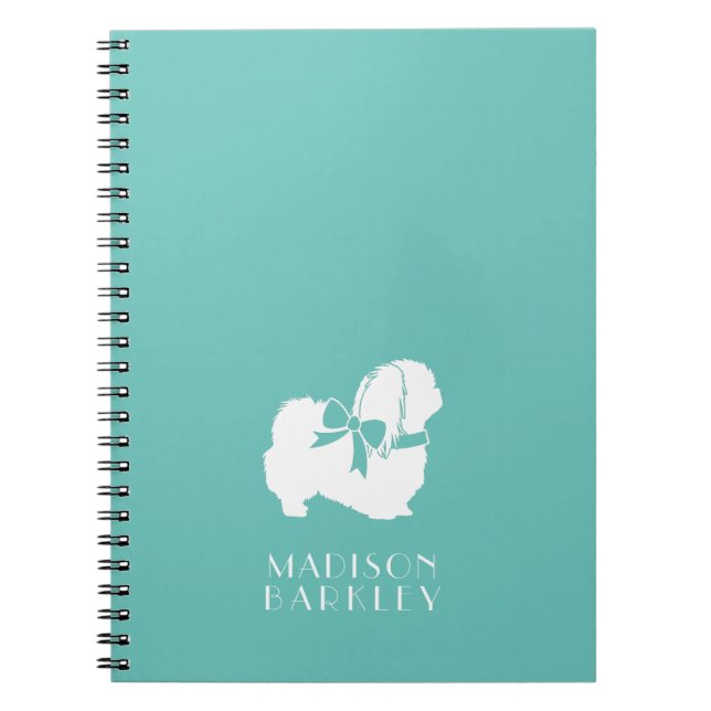 Pekingese Hund Puppy Anteckningsbok (Framsidan)