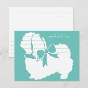 Pekingese Hund Puppy Tack Kort