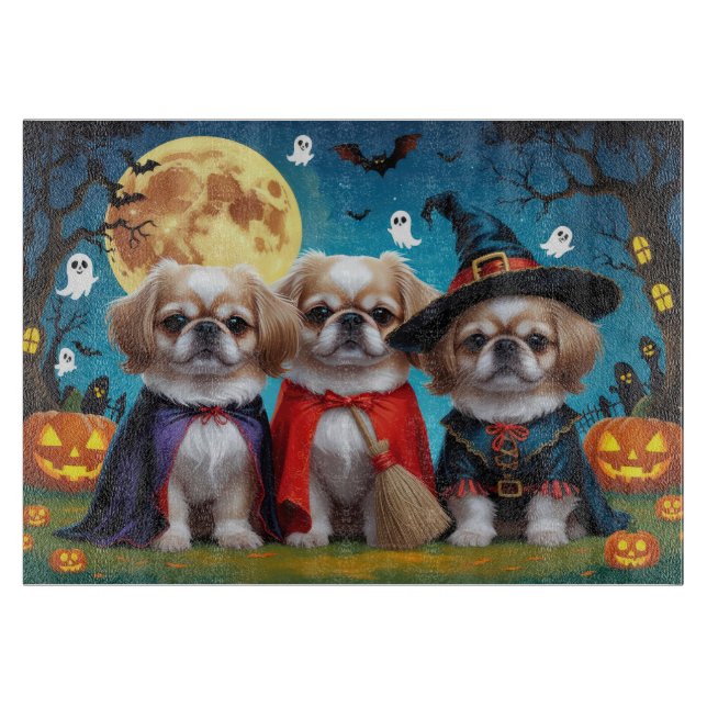 Pekingese Hundar Pumpkin Halloween Funny (Framsidan)