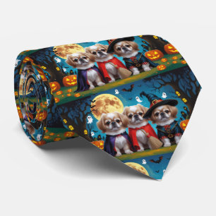 Pekingese Hundar Pumpkin Halloween Funny Slips