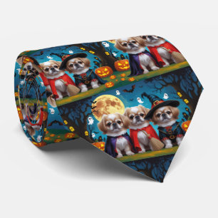 Pekingese Hundar Pumpkin Halloween Funny Slips