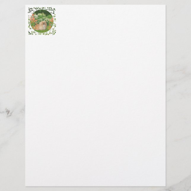 Pekingese i Garden (Framsida)