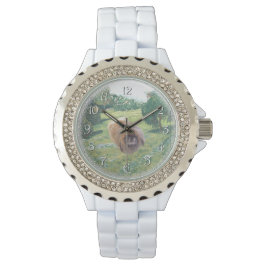 Pekingese i Meadow Armbandsur