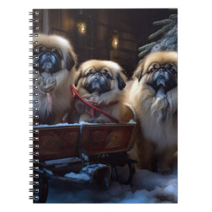 Pekingese jul - helgsäsong anteckningsbok
