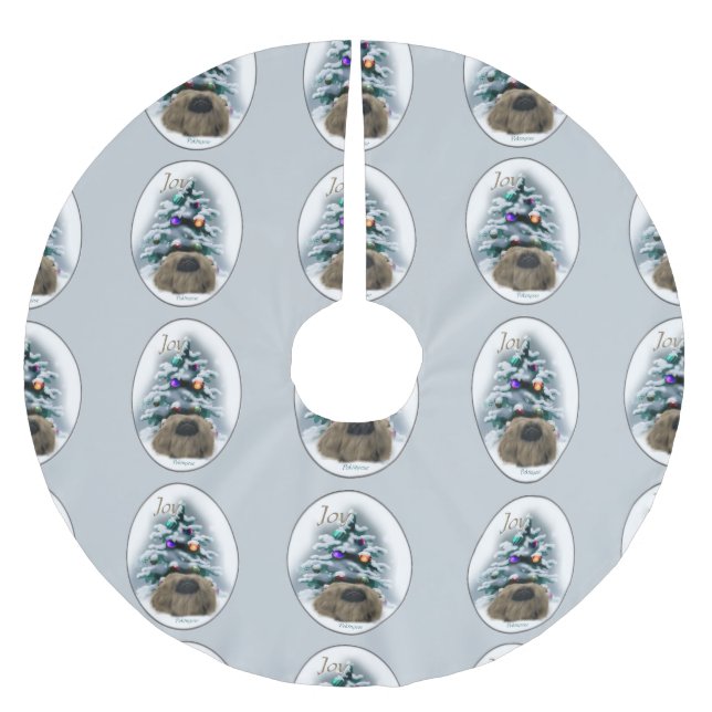 Pekingese-jul Julgransmatta Borstad Polyester (Framsidan)