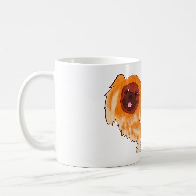 Pekingese Kaffemugg (Vänster)