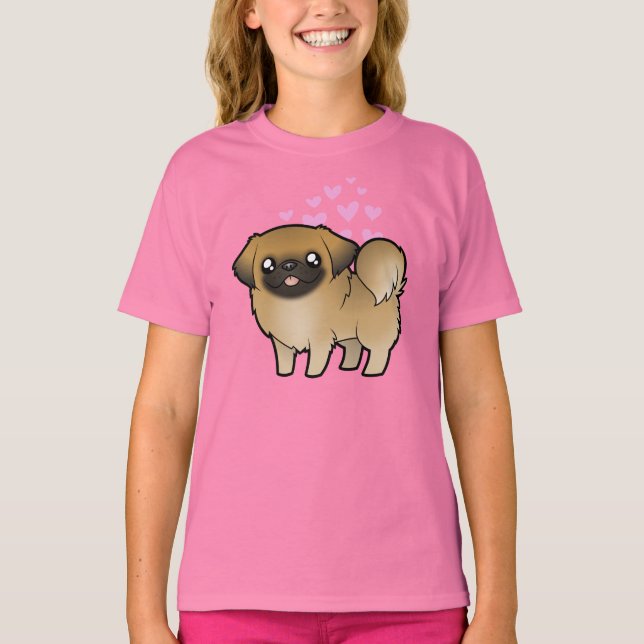 Pekingese Kärlek (valpskuren) Tröja (Framsida)