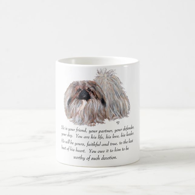 Pekingese Keepsak - MALE Kaffemugg (Center)