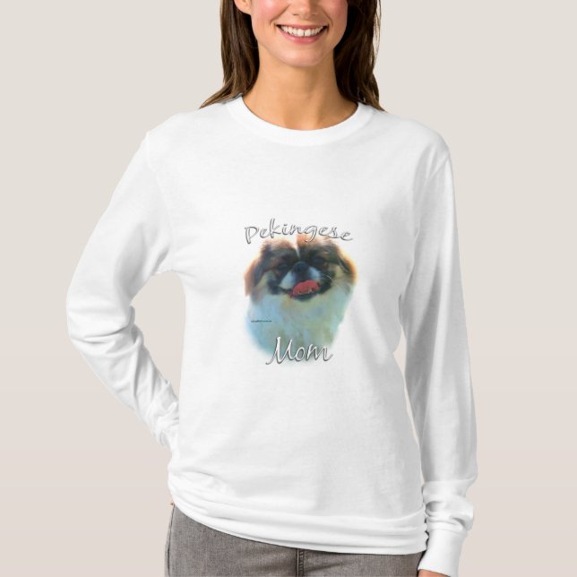 Pekingese Mamma 2 T Shirt (Framsida)