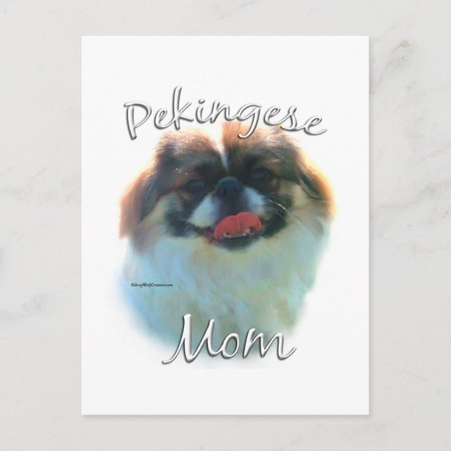 Pekingese Mamma 2 Vykort (Framsida)