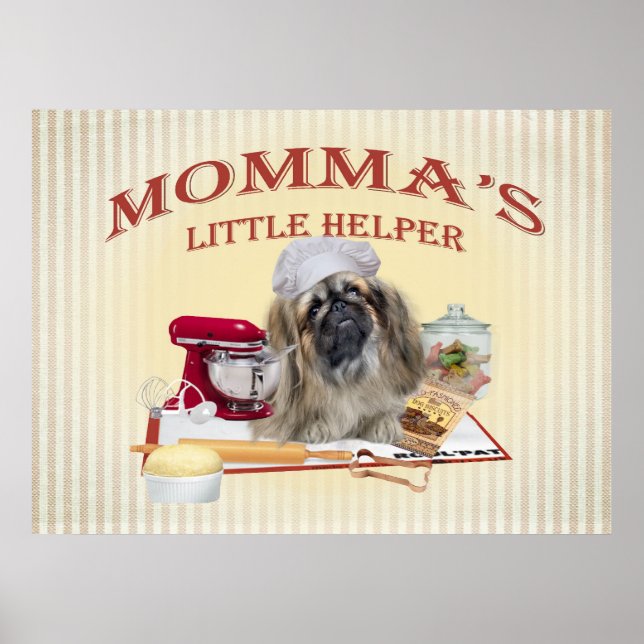 Pekingese Momma hjälpen Poster (Framsidan)