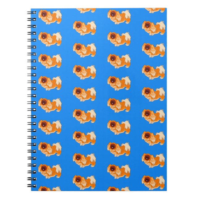 Pekingese Mönster Anteckningsbok (Framsidan)