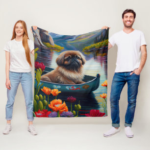 Pekingese på Paddle: En grekisk Äventyr Fleecefilt