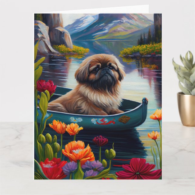 Pekingese på Paddle: En grekisk Äventyr Kort (Liten växt)