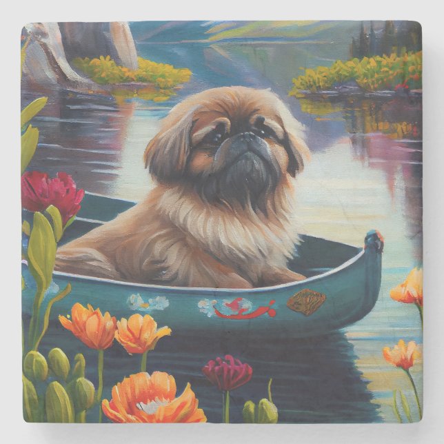 Pekingese på Paddle: En grekisk Äventyr Stenunderlägg (Framsidan)