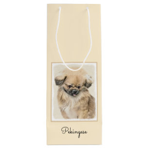 Pekingese Painting - Cute Original Hund Art